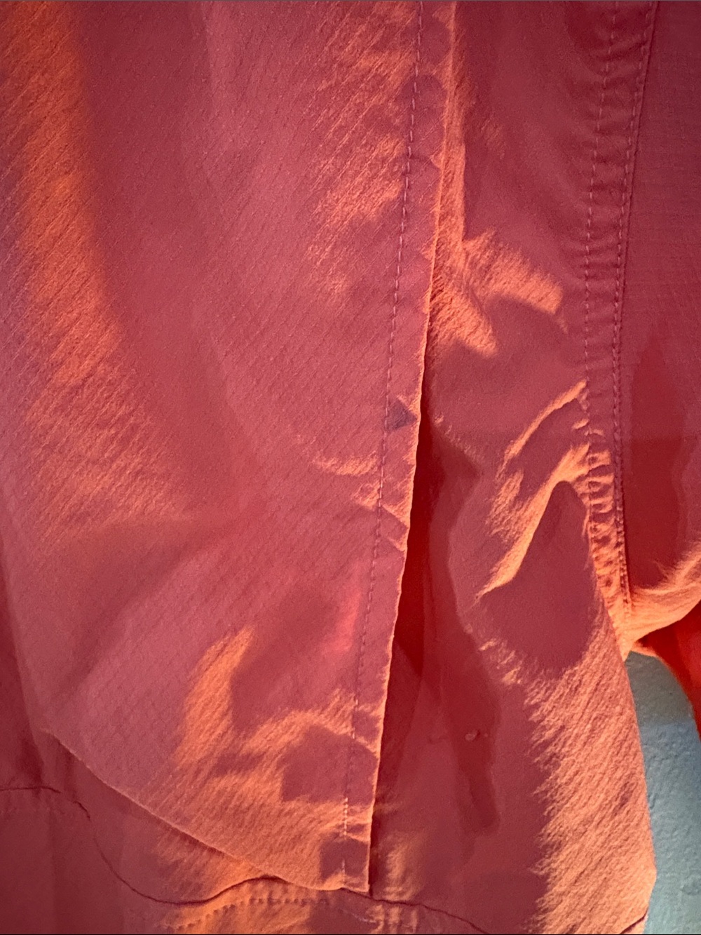 Columbia Men’s Short-Sleeve Button-Down Shirt in Orange - Picture 5 of 6